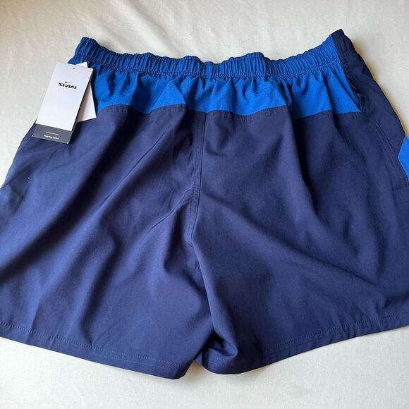Nike Swim Trunks NWT Men's Size XL Midnight Navy Color Block Mesh Lined Shorts - Picture 4 of 7